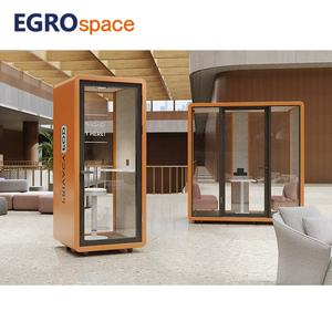 Cabine de travail modulaire moderne EGROspace pour intérieur, insonorisée, avec vitres, pour la confidentialité des appels téléphoniques, bureau en pod - Product Image 6