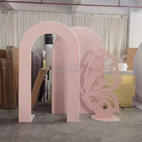 Support de toile de fond en PVC violet clair JINDA pour décorations murales de scène pour mariages, anniversaires et événements