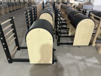 Escalera de Pilates con Base de Acero Estable y Madera de Arce, Color y Logotipo Personalizados, MER Negro Metálico