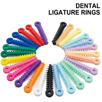 Ligatures orthodontiques en gros, élastiques dentaires, 39 couleurs, haute élasticité, attaches en plastique pour appareils dentaires, bandes de caoutchouc en vrac