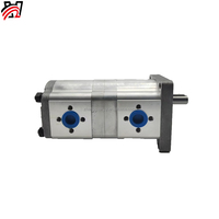 Zhengquan CBN-F304/304 Usine de pompes à engrenages doubles en stock Pompe de transfert d'huile hydraulique à haute pression à cannelure/à arbre plat/court