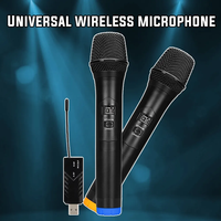 Microphone sans fil USB dynamique pour bus touristique, avec construction métallique, portable et léger, pour ordinateur portable et karaoké