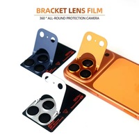 Protection d'objectif d'appareil photo en métal pour iPhone 18 17 Pro Max, film de protection en verre trempé AR AF HD avec béquille pliable