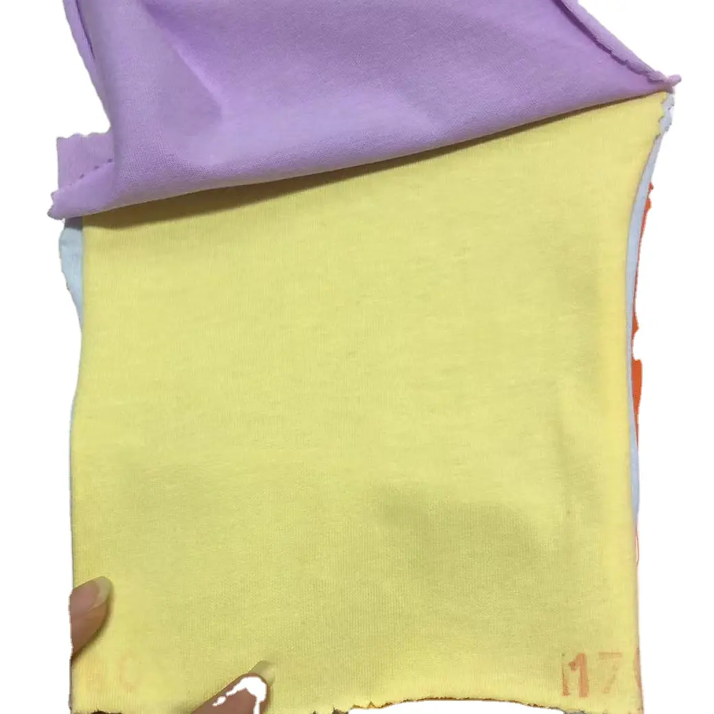 100% Bông 110gsm Dệt Kim Độc Jersey Vải Cho T-Shirt Phụ Nữ Ăn Mặc Trong Mùa Xuân Mùa Hè Đồng Bằng Dệt Kim Bông Mềm Jersey Vải