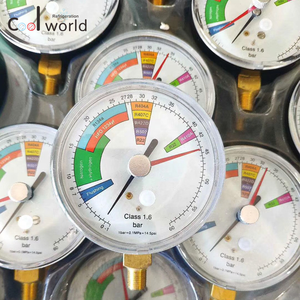 Manomètre de <span class=keywords><strong>pression</strong></span> d'<span class=keywords><strong>azote</strong></span> pour <span class=keywords><strong>test</strong></span> de climatisation et de réfrigération, table de réfrigérant simple pour R134A, R22, R410A - Product Image 2