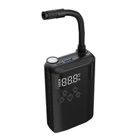 Nouvelle pompe à air électrique sans fil en plastique pour vélo, multifonction, affichage numérique, 130-160 PSI, 12 L/min, portable pour voiture et pneus de vélo