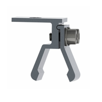 Pince de fixation personnalisée pour panneau solaire, pince intermédiaire en aluminium pour panneaux photovoltaïques, accessoire de fixation solaire pour systèmes de support solaire