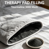 Poudre de tourmaline noire 3000 Mesh, riche en ions négatifs et infrarouge lointain, pour thérapie par sauna, oreillers, artisanat en résine, revêtement et remplissage - Échantillon gratuit