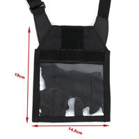 Porte-badge tactique pour le cou, pochette administrativer, camouflage, pour sports de plein air