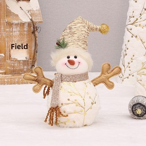 Decoraciones Navideñas de Tela Estampada de Felpa DAMAI, Muñeco de Nieve con Gorro Puntiagudo, Regalos de Decoración, Artículos Navideños - Product Image 6