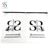 Sacs d'emballage personnalisés en plastique avec logo SS pour vêtements, sacs à fermeture éclair, sacs anti-poussière, enveloppes pour vêtements