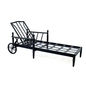 Chaise longue <span class=keywords><strong>de</strong></span> plage en métal simple et <span class=keywords><strong>double</strong></span> pour lit couché - Product Image 4