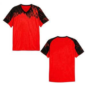 Maillot de football sans manches en polyester respirant pour dropshipping, T-shirt unisexe pour adultes, style football de mer personnalisé, vêtements de sport avec emballage - Product Image 2
