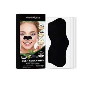 West & Month blackhead sticker mask deep cleansing nose blackhead acne tight tender pores tear nose mask 10pcs