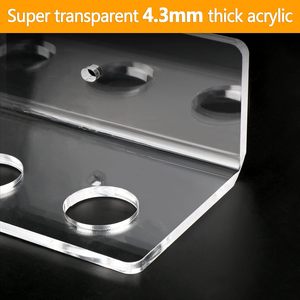 Étagère murale en acrylique de haute qualité Cueelf pour le rangement des queues de billard, support à double fixation, organisateur gain de place pour les queues de billard - Product Image 3