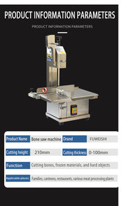 Máquina Cortadora de Carne Congelada al por Mayor, Cortadora de Huesos, Picadora, Trituradora, Moledora, Sierra para Carne de Res/Pescado/Pollo/Aves - Product Image 5