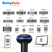 Escáner de Código de Barras con Cable Mobydata HS300 de 1MP con Lectura de Códigos 1D y 2D de Alta Velocidad para Comercio Minorista