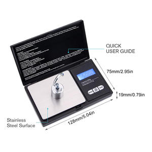 Báscula Digital Electrónica de Bolsillo de Acero Inoxidable para Joyería, 500g, Precisión de 0.01g, Portátil, para el Hogar, C253 - Product Image 3