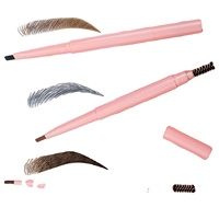 Crayon à sourcils waterproof longue tenue 4 teintes, anti-bavures, avec brosse spoolie – Vente en gros de cosmétiques de beauté