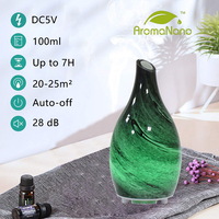 Diffuseur d'arômes ultrasonique en verre de qualité supérieure, humidificateur d'aromathérapie électrique, diffuseur d'huiles essentielles, utilisation en hôtel pendant 1 an, contrôlé par application