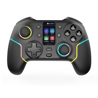 Manette de jeu sans fil Android NKIWI STK-7052P compatible avec écran intelligent, éclairage RVB, joystick à six axes, commutateur mobile