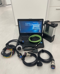 Original Chip MB <b>SD</b> Connect C5 Scanner Complete Package Preloaded Software CF53 laptop For Benz Diagnostics - Product Image 1