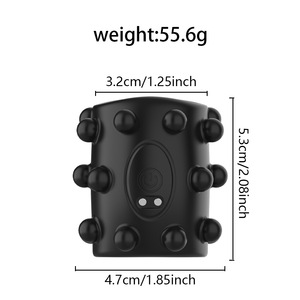 Hot selling new styles, factory wholesale <b>Vibrating</b> Wearable Penis Locking Sleeve <b>for</b> <b>Men</b> Adult Delay Training - Product Image 2