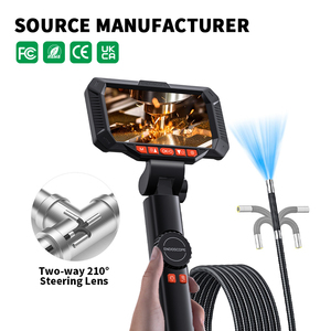 Endoscope industriel HD 6,4 mm avec écran IPS 4,5 pouces, étanche, 6 LED, appareil de diagnostic professionnel pour l'automobile et la maison, Type-C - Product Image 1