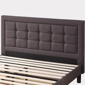 Khung Giường Bằng Vải Hiện Đại Có Nút Bọc Đệm Giường Cao Cấp/Khung Giường Bọc Gỗ Chắc Chắn - Product Image 2