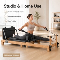 Lit de Pilates pliable en bois de chêne sur mesure OEM pour studio professionnel et salle de sport – Machine de Pilates Reformer