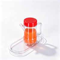 Pot de Rangement de Cuisine Ergonomique Grande Capacité Incassable pour Buffet Traiteur, Personnalisable ODM, pour Sauce Soja