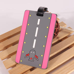 سيليكون مطاط PVC مربع قابل للتعديل ملون شعار الماس مصمم علامات علامات الأمتعة مع شعار OEM مخصص - Product Image 4