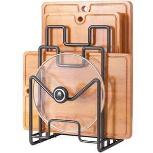 Organizador Multifuncional de Metal para Encimera, Lazy Susan, Práctica Base Giratoria para Tabla de Cortar, Soporte para Tapas de Ollas, Almacenamiento de Cocina - Product Image 3