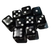 Dés de jeu hexaédriques personnalisés à 6 faces, faits à la main, en matériau organique, avec logo personnalisé en relief, taille personnalisée, emballage OEM ODM, dés de plateau