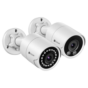 Cámara IP PoE 4COVR 5MP con IA, Detección Facial y Detección de Líneas Cruzadas, IP67 Impermeable, Mini Cámara de Seguridad CCTV Tipo Bala para Exteriores con Micrófono Integrado - Product Image 1