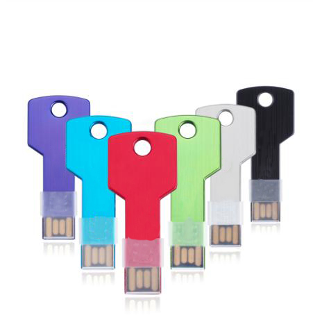 Key Shape USB Stick 2.0 1GB 2GB 4GB Metal USB Flash Drive  8GB 16GB 32GB Pen Drive with Free Laser Logo Flash Memory for Gifting