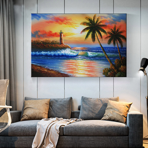 Pinturas al Óleo de Paisajes Rurales de Alta Calidad, Pintadas a Mano, en Lienzo, Decoración de Pared - Product Image 3