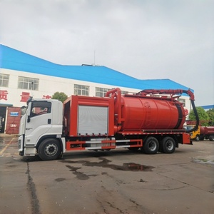 Isuzu 6x4 GIGA sewer vacuum truck Sewer Jetting Flushing Cleaner Truck with Vacuum Pump for Quick Suction and Discharge - Product Image 1