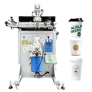 DM semi auto screen printing machine perfume bottle paper cup printing machine