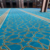 Tapis de prière imprimé lavable fabriqué en Chine pour hôtel, couloir, hall, 100% nylon, design moderne, antimicrobien