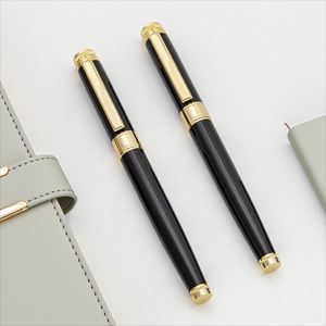 Luxury Exclusive Custom Logo Metal Fountain <b>Pen</b> Business <b>Ballpoint</b> <b>Pens</b> Black with Logo for Finance & Students Business Gift - Product Image 2