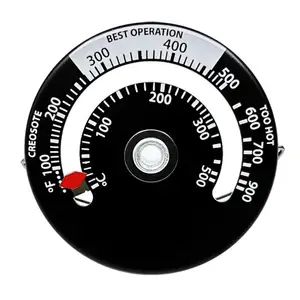 Magnetic Stove Thermometer Oven Temperature Meter for Wood Burning Stoves  Gas St for sale online
