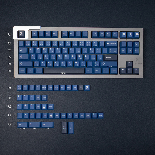 GMK Striker R1 Theme 129keys PBT Dye Sublimation Cherry Profile Keycaps Set for Mechanical Keyboard