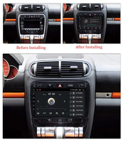 Autoradio multimédia Android 2 Din 9 pouces avec navigation GPS et CarPlay pour Porsche Cayenne 2002~2009