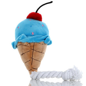 Jouet en peluche pour chien en forme de crème glacée avec son, résistant aux morsures, pour le nettoyage des dents et l'entraînement - Product Image 5