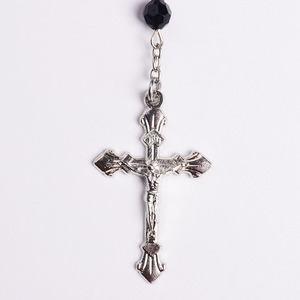 Cuentas acrílicas clásicas de 6x8mm, cortadas para <span class=keywords><strong>la</strong></span> cara, para oración con medalla de <span class=keywords><strong>San</strong></span> <span class=keywords><strong>Benito</strong></span>, Premio religioso - Product Image 3
