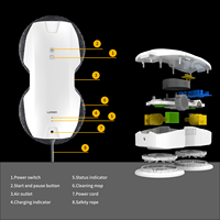 Robot nettoyeur de vitres FMART T8 Pro à forte aspiration, offre une puissance d'aspiration de 3800 Pa qui permet une adhérence ferme sur les surfaces verticales