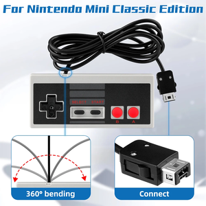 Manette de jeu filaire, Joy Pad, manette de jeu, joystick pour <span class=keywords><strong>console</strong></span> de jeu Nintendo NES Mini Classic Edition - Product Image 2