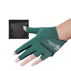 Guantes de billar sin dedos, transpirables, antideslizantes, para adultos, unisex, negro, gris, azul, verde, rosa, M042234 - Product Image 2
