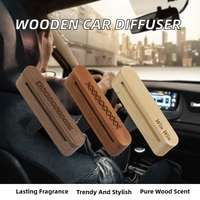 Diffuseur d'aromathérapie élégant en bois pour voiture, purificateur d'air à fixation sur grille d'aération, parfum longue durée, directement de l'usine